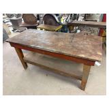 Wooden Work Bench ... 35 x 72 x 30 Inches