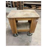 Wooden rolling Cart ... 37 x 34 x 23 Inches