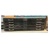 Cole Steel Flat File Cabinet with Contents ... 17 x 48 x 36 Inches