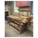 Wooden Work Bench ... 65 x 84 x 29 Inches