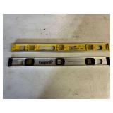 Two 24" Empire Aluminum Levels