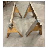 Wooden Saw Horses ... 28 x 48 x 21 Inches