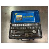 40-Piece Metric and Inch Combination Socket Wrench Set