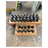 Steel Number & Letter Stamp Set ... See Photos ... Roughly 1/2 Inch per