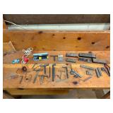 Assorted Hand Tools and Sharpening Stones