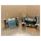Two Bench Grinders: Thor Speed Grinder Model 118 & Black Bench Grinder