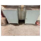 Two Industrial Storage Cabinets & Contents ... 34 x 21 x 15