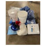 Pallet of Assorted Labwear ... Coats, Masks & More