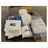 Pallet of Assorted Labwear ... Coats, Masks & More