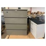 Two File Cabinets ... Grey cabinet is 52 x 42 x 18 Inches