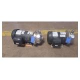 Lot of (2) WEG 1.5 HP Motors with Stainless Steel Scot Pumps