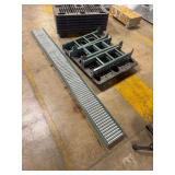 Hytrol Conveyor Roller Table Section and Supports ... 38 x 120 x 12 Inches ... See Description
