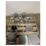 Lot of Metal Containers and Components
