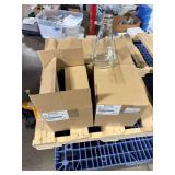 (5) New Kimble 1000mL Glass Flasks with Boxes