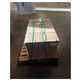 New in Box Black/Walnut Single Pedestal Desk ... 24" x 45" RH