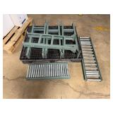 Hytrol Conveyor Roller Table Sections and Supports ...  38 x 31 x 12 & 38 x 40 x 12 Inches ... See Description