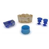 Variety of Glassware - Blue & Marble Swirl