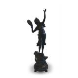 Recast Bronze La Danse Statue by C. Desmeure