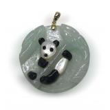 Jade Pendant with Mother of Pearl Panda