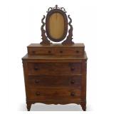 Empire Style Dresser with Mirror Frame