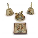 Goebel Hummel Bell Pair, Figurine, and Wall Plaque