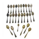 Collection of Chicago Souvenir Spoons and Others