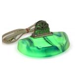 Vintage Akro Agate Electric Cigarette Lighter and Ashtray Combination