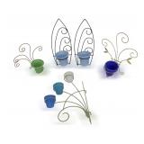 Group of Vintage Planter Holders and Small Planters