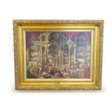 Vedute Di Roma Moderna Painting by Giovanni P. Panini