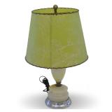 Mid-Century Modern Style Table Lamp with Green Shade