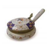 Limoges Porcelain Trinket Box with Handle