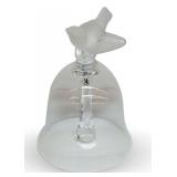Collectible Glass Bird Design Crystal Bell