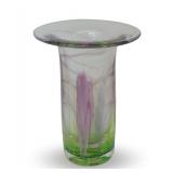 Art Glass Floral Design Vase