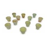 Twelve UV Reactive Small Vases