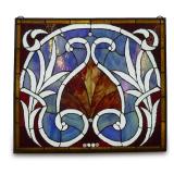 Contemporary Stained Glass Window Panel