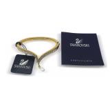 Swarovski Gold-Tone Bangle Bracelet with Certificate