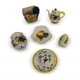 Group of Royal Copley and Ucagco Wall Pockets and Plates