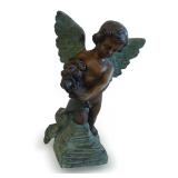 Cast Bronze Cherub Sculpture