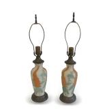 Pair of Phoenix Consolidated "Foxglove" Table Lamps