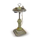 Art Deco Smoking Stand Table Lamp with Ashtrays