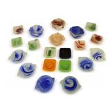 Assortment of Miniature Glass Dishes and Ashtrays