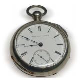 Elgin Natl. W.C. Pocket Watch, 15 Jewels, Size 18, Silveroid Case, Circa 1883