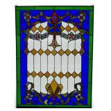 Contemporary Stained Glass Window Panel