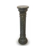 Green Marble Pedestal Plant Stand