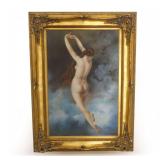 Gilt Framed Lost Pleiad Depiction Signed L. Mucke