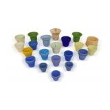 Group of Various Miniature Vases Including Hazel Atlas Uranium Glass