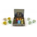 The Akro Agate Co. Miniature Glass Dishes Play Set with Original Box