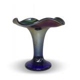 Smooth Panel Carnival Glass vase