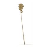 14K Gold Lady Head Hat Pin