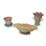 Three Hull Art Pottery Vases